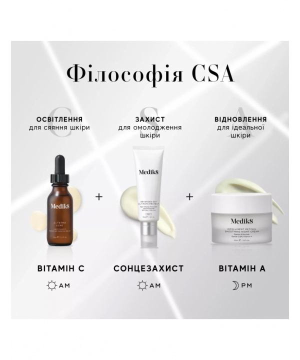 Відновлюючий та живильний нічний крем з 0,2% вітаміну А Medik8 Intelligent Retinol Smoothing Night Cream 50mL