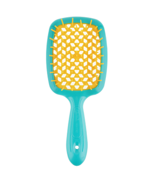 Щітка для волосся Janeke Superbrush М'ятна з жовтим