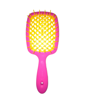 Щітка для волосся Janeke Superbrush Рожева з жовтим
