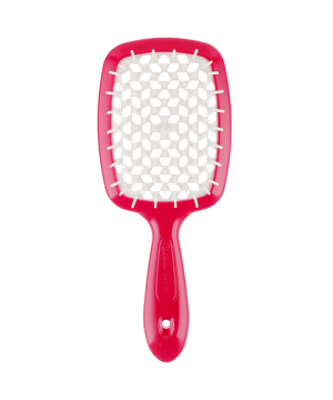 Щітка для волосся Janeke Superbrush Червона з білим