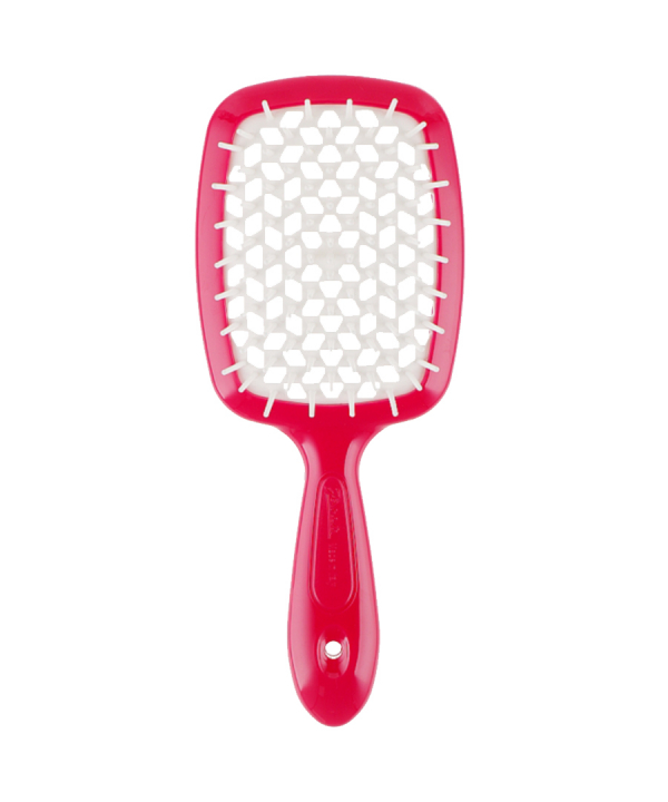 Щітка для волосся Janeke Superbrush Червона з білим
