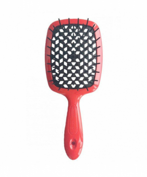 Щітка для волосся Janeke Superbrush Червона з чорним
