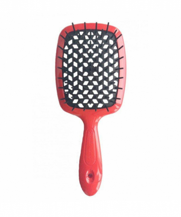 Щітка для волосся Janeke Superbrush Червона з чорним