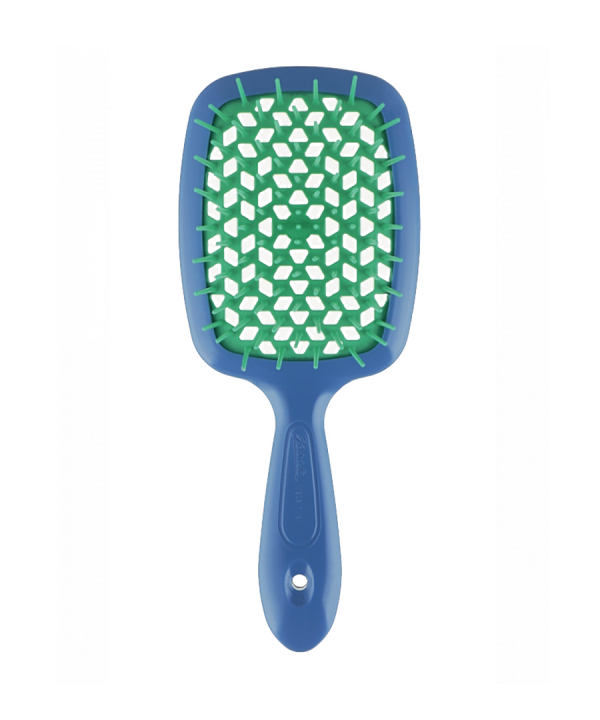 Щітка для волосся Janeke Superbrush Фіолетова з зеленим