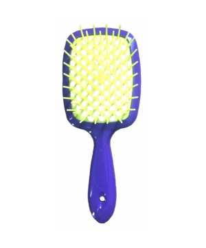 Щітка для волосся Janeke Superbrush Фіолетова з жовтим
