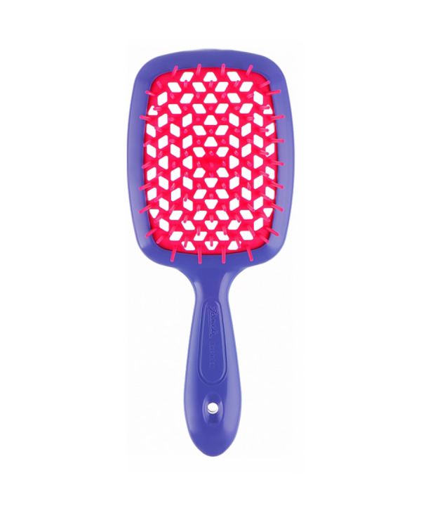Щітка для волосся Janeke Superbrush Фіолетова з рожевим