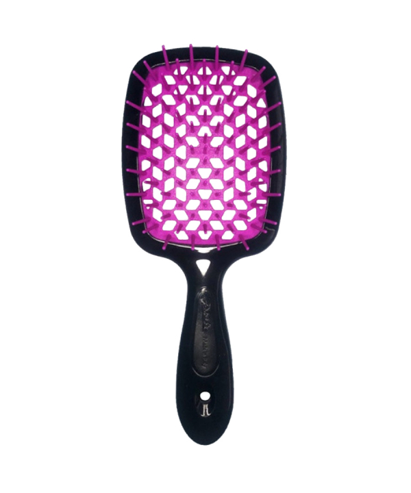 Щітка для волосся Janeke Superbrush Чорна з рожевим