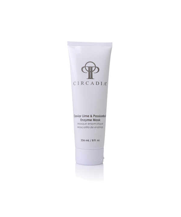 Маска для очищення шкіри обличчя з ензимами «Ікра лайму та маракуйя» Circadia Caviar Lime & Passionfruit Enzyme Mask 236mL
