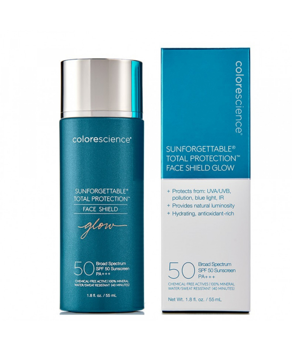 Крем для обличчя Colorescience Sunforgattable Total Protection Face Shield Glow SPF 50