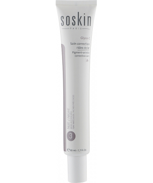 Коректуючий догляд проти зморшок та пігментації Soskin Glyco - C night cream 50mL
