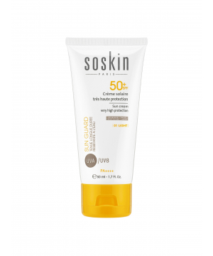 Сонцезахисний крем-флюїд з дуже високим ступенем захисту Soskin SPF 50 Sun cream very high protection 50mL