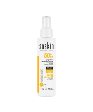 Сонцезахисний спрей з дуже високим ступенем захисту Soskin Sun spray very high protection 150mL