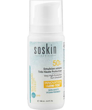 Сонцезахисна екологічна емульсія Soskin Low tox sun emulsion SPF50+ 100mL
