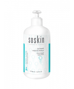 Очищуючий гель для тіла та волосся Soskin Cleansing gel body & hair 500mL