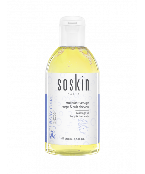 Олія для масажу тіла та голови Soskin Massage oil body & hair scalp 250mL