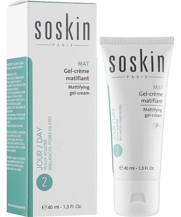 Матуючий гель-крем Soskin Mattifying gel-cream 40mL